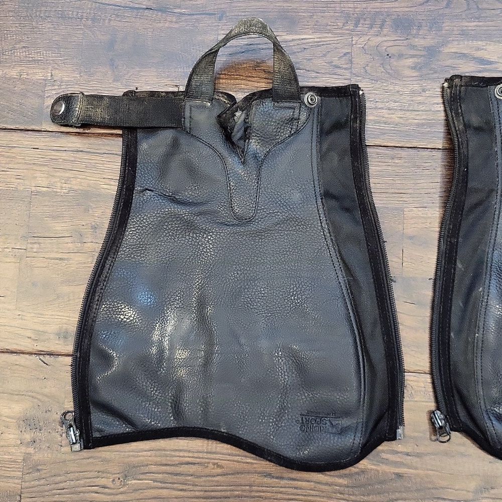 Kids Black Riding Chaps - Picture 2 of 6